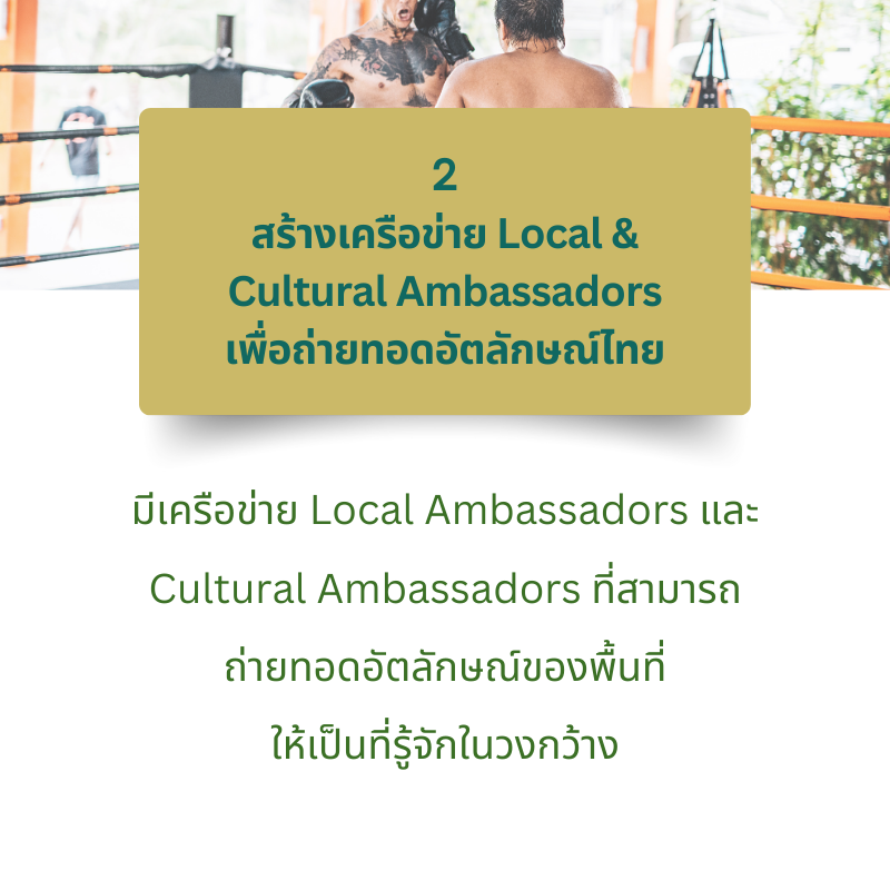 สร้างเครือข่าย Local & Cultural Ambassadors เพื่อถ่ายทอดอัตลักษณ์ไทย Soft Power